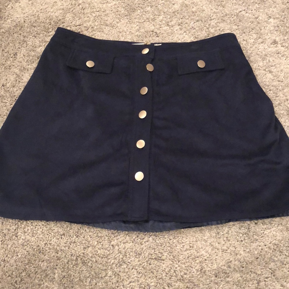 Navy skirt